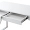 Homeroots 48" White and Silver Wood and Stainless Steel Writing Desk With Two Drawers 543745 - alternate 9