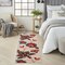 Homeroots 6' Red Beige Blue Orange And Red Floral Indoor Outdoor Runner Rug 564012 - alternate 9