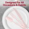 Smarty Had A Party Pink Baroque Disposable Plastic Cutlery Set - 480 Spoons, 480 Forks and 480 Knives, 1440PK 8330-PNK-CS-CASE - alternate 8