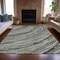 Homeroots 10' X 14' Taupe Charcoal And Ivory Abstract Washable Indoor Outdoor Area Rug 631262 - alternate 7