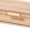 Baxton Studio Sebille Mid-Century Modern Light Brown Finished Wood 2-Drawer Console Table with Natural Rattan 207-12465 - alternate 9