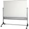 Mooreco Dry Erase Board, Porcelain, 48 in, 96 in, Aluminum Frame, White, Gloss 669RH-DD - alternate 1
