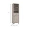 Homeroots 17" Light Gray Wood Freestanding Single Door Bathroom Vanity 479919 - alternate 4