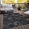 Homeroots 5' X 8' Charcoal Gray And Silver Geometric Washable Indoor Outdoor Area Rug 588293 - alternate 9