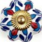 Homeroots Set of Six Blue Red And White Floral Knob Ceramic Drawer Pull Knobs, 6PK 635765 - alternate 5