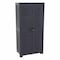 Homeroots 24in Charcoal Plastic Accent Cabinet With Two Doors 668935 - alternate 6