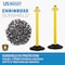 Us Weight ChainBoss Outdoor/Indoor Stanchion with 10 ft of Black Plastic Chain - Fillable Base, 6PK U2204PK6 - alternate 5