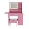Homeroots 43" Pink Wood Lighted Two Drawer Dresser 714264 - alternate 1