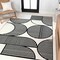 Jonathan Y Nordby High-Low Geometric Arch Scandi Striped Black/White 4 ft. x 6 ft. Area Rug SCN104G-4 - alternate 8