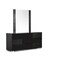 Homeroots Modern Black Crocodile Finish 3 Drawer Dresser 282545 - alternate 1