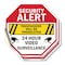 Signmission Security Alert Trespassers Will Be, 6 inch X 6 inch, Vinyl Decal, 2PK OC-D-2PACK-6-5 - alternate 1