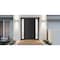 Vdomdoors Front Exterior Prehung Metal-Plastic Door, Manux 8111 Matte Black, 2 Side Sidelite Transoms, Office MANUX8111EXD-BLK-W14+36+14xH80-RH - alternate 1