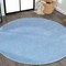 Jonathan Y Haze Solid Low-Pile Classic Blue 8 ft Round Area Rug SEU100F-8R - alternate 1