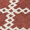 Homeroots 3' X 5' Brick Red And Ivory Geometric Washable Indoor Outdoor Area Rug 593738 - alternate 8