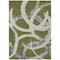 Homeroots 5' X 8' Olive Green Beige And Gray Abstract Washable Indoor Outdoor Area Rug 599143 - alternate 9