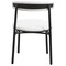 Leisuremod Lume Modern Dining Side Chair in Polyester with Black Steel Frame in White, 2PK LC20W2 - alternate 10