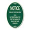 Signmission Notice - Park at Your Own Risk H.O.A. Not Res, 12 In X 18 In Architectural, Heavy Gauge Aluminum A-OV-G-1218-23536 - alternate 1