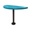Leisure Craft Perforated Semi-Circle Pedestal Table, Portable, 30"H, Teal STAB30-PERF-TEAL - alternate 1