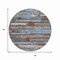 Homeroots 8' Chocolate Blue And Beige Round Striped Washable Indoor Outdoor Area Rug 616648 - alternate 6