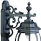 Homeroots Matte Black Hanging Glass Globe Wall Light 398580 - alternate 4