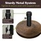 Pure Garden Heavy Duty Resin and Cement 34 lb Outdoor Umbrella Base, Bronze 50-LG1210 - alternate 11