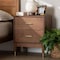 Baxton Studio Mandolin Mid-Century Ash Walnut Wood 2-Drawer Nightstand 258-14051-ZORO - alternate 10