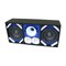 Deejay Led Loaded Box w/Two Despacito Heavy Duty 8-in Woofers One Horn and w/Two Bullet Tweeters BLUE TBH8BLUE - alternate 8