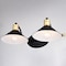 Vaxcel Akron 2 Light Matte Black with Gold Brass Accents Industrial Bathroom Vanity Wall Fixture W0435 - alternate 10