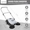 Dapper Supply Walk-Behind Outdoor Hand Push Floor Sweeper - 5.25 Gallon Capacity - 25.5 in. Sweeping Width DP-FS1103 - alternate 8