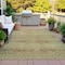 Homeroots 10' X 14' Artichoke Green And Ivory Geometric Washable Indoor Outdoor Area Rug 630488 - alternate 7