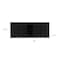 Homeroots 59in Black Wood Wall mounted Accent Cabinet With Five Shelves 478213 - alternate 4