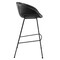 Homeroots Set of Two 30" Black Faux Leather and Steel Low Back Bar Height Bar Chairs 544688 - alternate 9