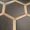 Apollo Tile Aureole 8.66 in. x 9.84 in. Matte Jet Black and Brown Porcelain Hexagon Wall and Floor Tile (8.07 sq ft/case) - 18 Sheets APLENC88GRFA - alternate 12