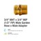 Proline Series Brass 3/4-in MHT x ¾-in MIP (1/2-in FIP) Adapter GH-665B - alternate 4