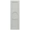 Ekena Millwork True Fit PVC Center Circle Arts & Crafts Fixed Mount Shutters, Hailstorm Gray, 12W x 28H, PR TFP001AC12X028ST - alternate 15