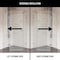 Vigo Verona 34 in. L x 34 in. W x 73 in. H Frameless Neo-angle Shower Enclosure in Chrome with 3/8 in. VG6061CHCL36 - alternate 7