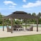 Sunjoy 12 ft. x 16 ft. Wood Gazebo, Outdoor Patio Steel Hardtop Gazebo, Cedar Framed Wooden Gazebo A1020326H0 - alternate 1