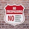 Signmission No Trespassing Shield Sign No Animals Ve, 18 inch X 18 inch, Plastic Sign, 2PK SHI-P-2PACK-18-413 - alternate 6