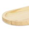 Homeroots 12" Natural Solid Wood Handmade Oval Vanity Tray 625651 - alternate 9