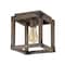 Jonathan Y Magnolia 8" Iron Rustic Farmhouse LED Flush Mount, Brown JYL7473A - alternate 10