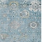 Homeroots 10' X 14' Teal Blue And Aqua Floral Washable Indoor Outdoor Area Rug 609521 - alternate 9