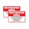 Signmission Restricted Area Authorized Personnel Only Proper ID Req, 18'' X 24'', Heavy Gauge Aluminum, 2PK A-1824-2PACK-2683 - alternate 1
