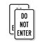 Signmission Do Not Enter 2, 18'' X 24'' 2 Signs, Heavy Gauge Aluminum, 2PK A-1824-2PACK-25253 - alternate 1