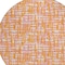 Homeroots 8' Orange Pink And Beige Round Abstract Washable Indoor Outdoor Area Rug 602583 - alternate 7