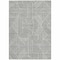Homeroots 9' X 12' Gray And Ivory Abstract Washable Indoor Outdoor Area Rug 594939 - alternate 9