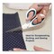 Westcott Non-Stick Titanium Bonded Scissors, 8" Long, 3.25" Cut Length, Crane-Style White/Blue Handle ACM-16578 - alternate 4