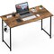 Healsmart Simple Deluxe Small Computer Office Desk 47 Inch Kids Student Study Writing Work with Headphone Hoo FNDESKOFFICELITE47X20BRN - alternate 1