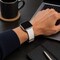 Elegani Mesh Rubber Watch Replacement Band Compatible with Apple Watch 40mm, White MRSA-WHT-40mm - alternate 4