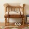 Homeroots 33in Brown Boucle and Solid Wood Upholstered Storage Bench With Cabinet 717484 - alternate 7