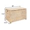 Happimess Anada 30in Hand-Woven Wicker Weave Storage Trunk, White Wash HPM9005C - alternate 10